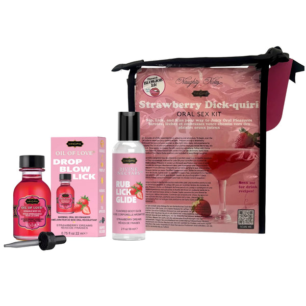 Cocktail Oral Sex Kit - Strawberry Dick-Quiri