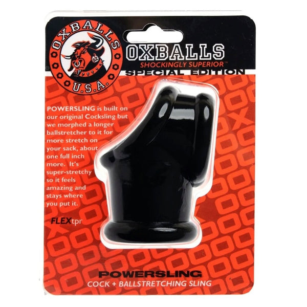 POWERSLING flexTPR™ Cocksling with Squeeze-Ball Stretch - Black