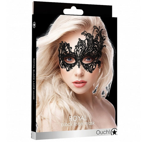 Ouch! Royal Black Lace Mask
