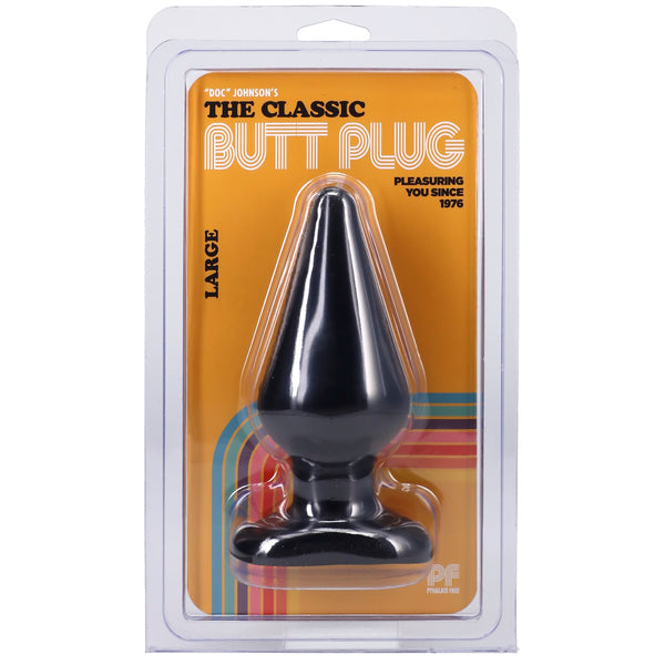 The Classic Butt Plug Smooth - Large Black