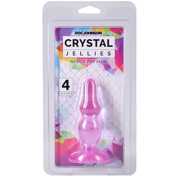 Crystal Jellies 4" Novice Pop Plug - Purple