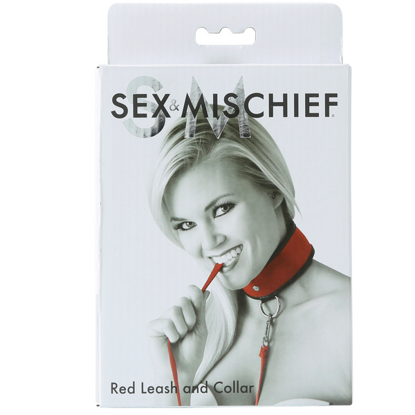 Sex & Mischief Red Collar & Leash