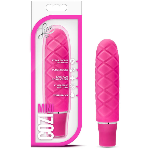 Luxe Cozi Platinum-Cured Silicone Vibrator - Fuchsia