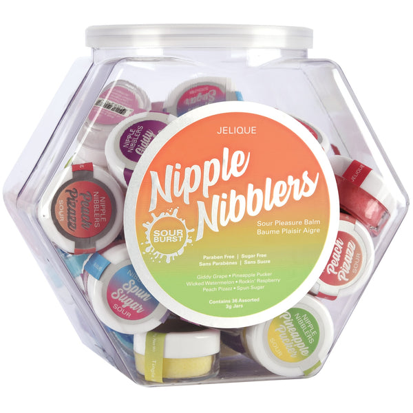 JELIQUE Nipple Nibbler Assorted Sour Pleasure Balm - 36 Count