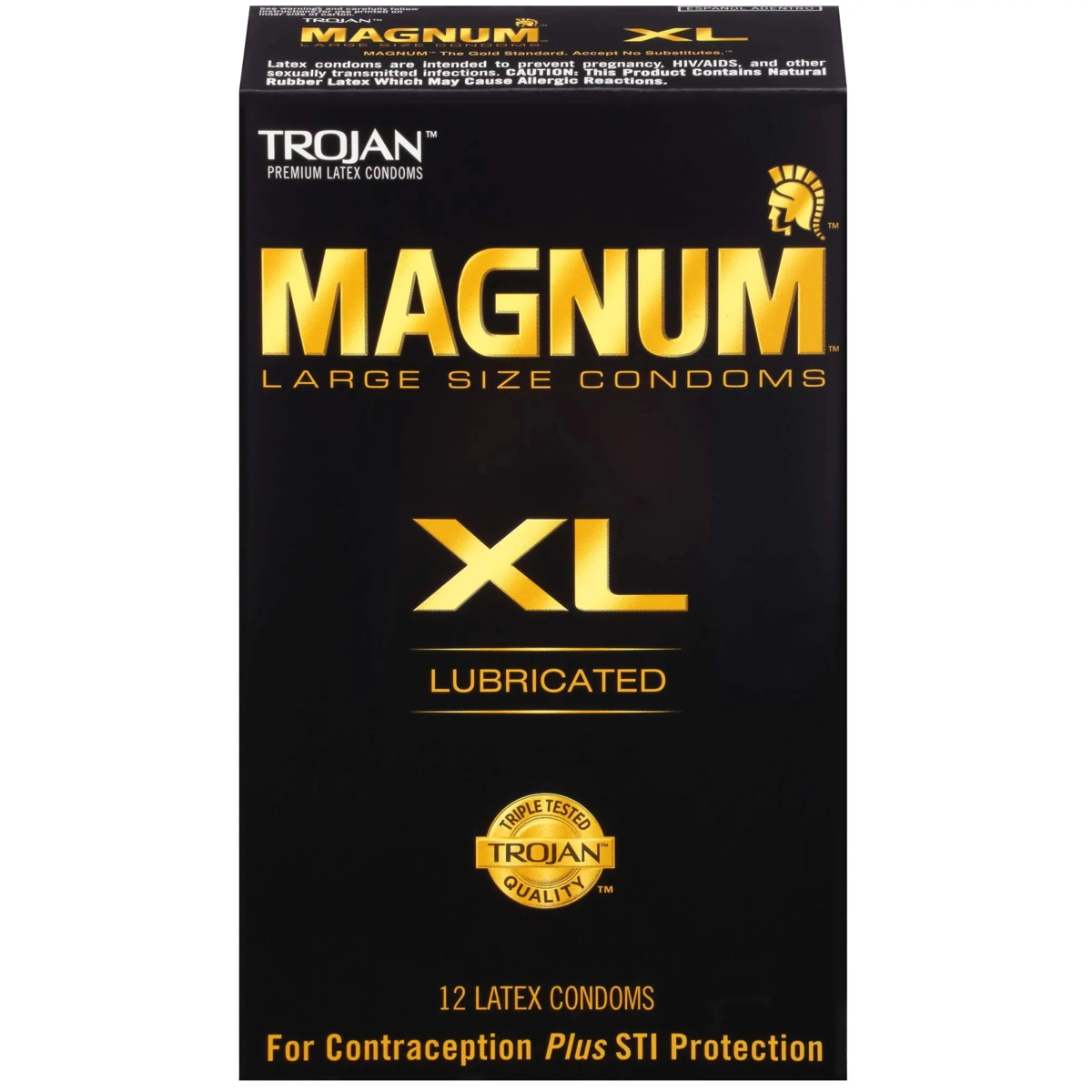 Magnum XL Lubricated Condoms - 12 Pack