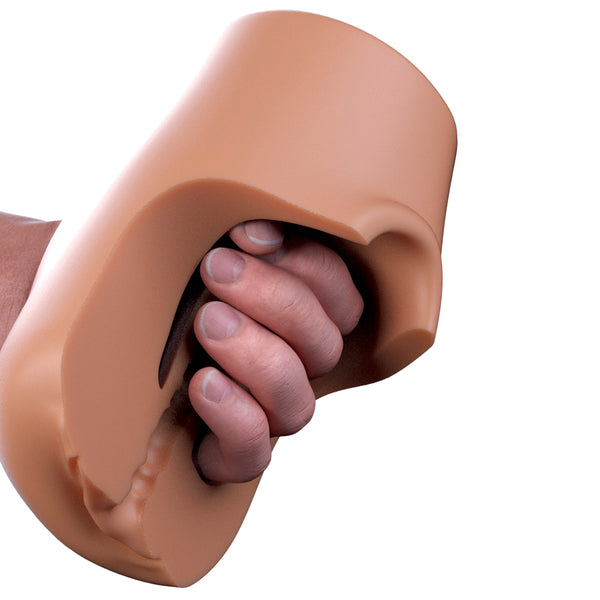 PDX Plus Pussy Pounder Squeeze Stroker - Brown