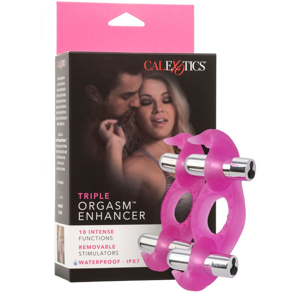 Couple's Enhancers Triple Orgasm Enhancer Rechargeable Vibrating Cock Ring