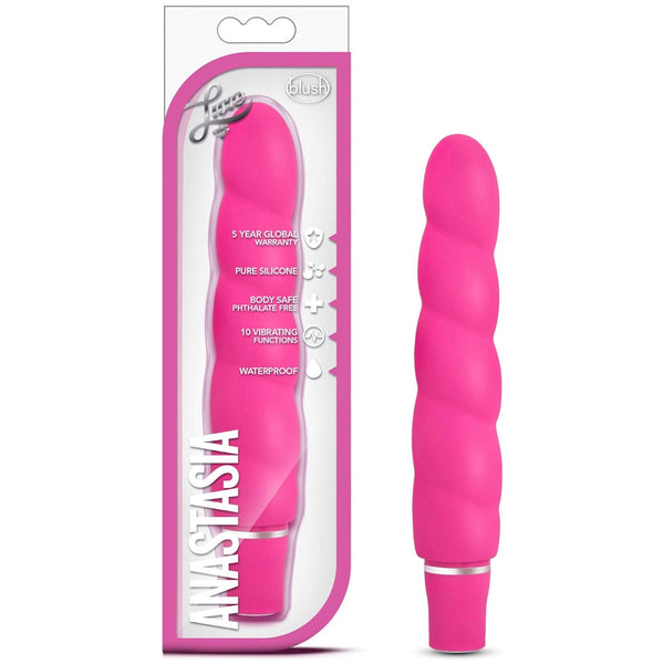 Luxe Anastasia Platinum-Cured Silicone Vibrator - Pink