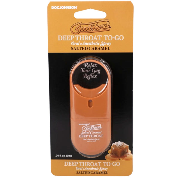 GoodHead To-Go Deep Throat Oral Anesthetic Spray - Salted Caramel
