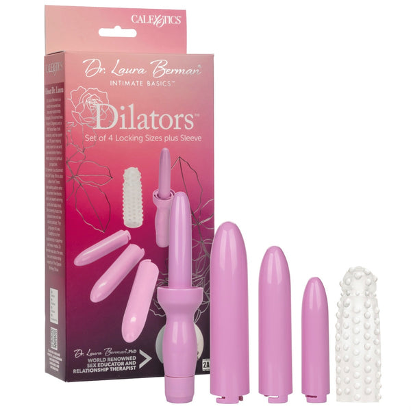 Dr. Laura Berman Dilators Set Of 4 Locking Sizes Plus Sleeve