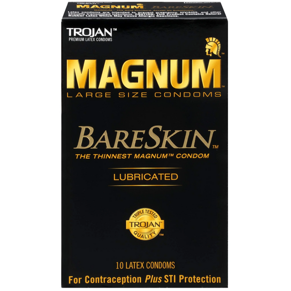 Magnum Bareskin Lubricated Condoms - 10 Pack