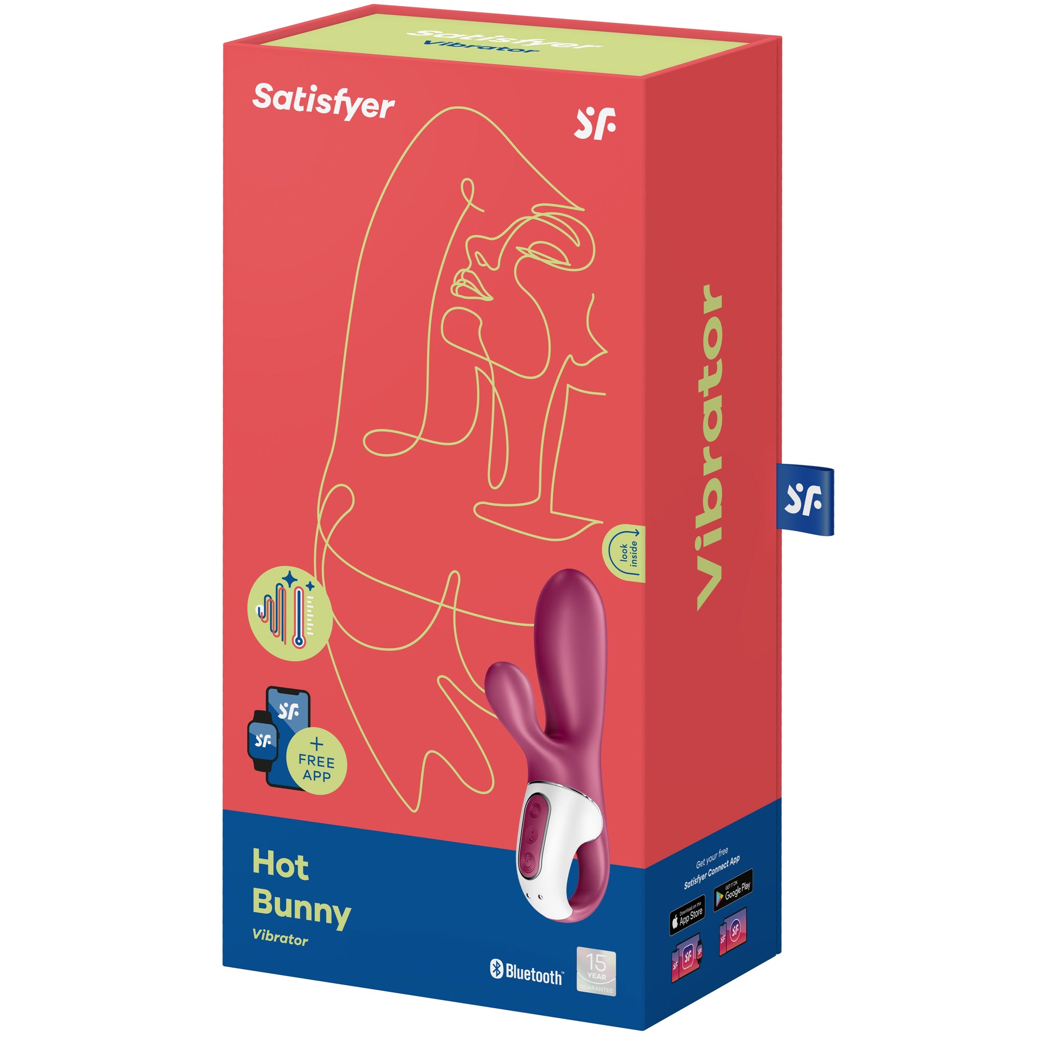 Hot Bunny Connect App Vibration + Heat Rabbit Vibrator