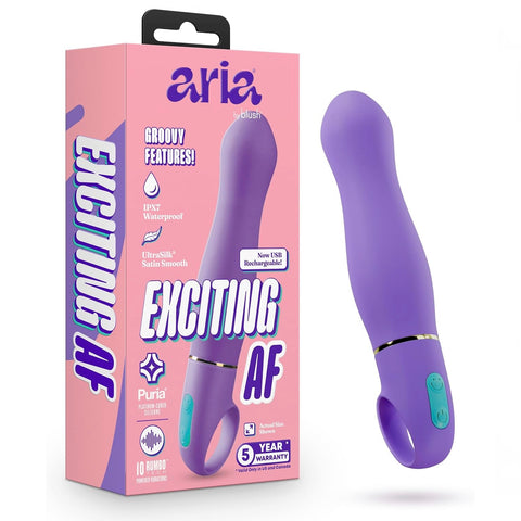 Aria Exciting AF Rumble Tech™ G-Spot Rechargeable Silicone Vibrator