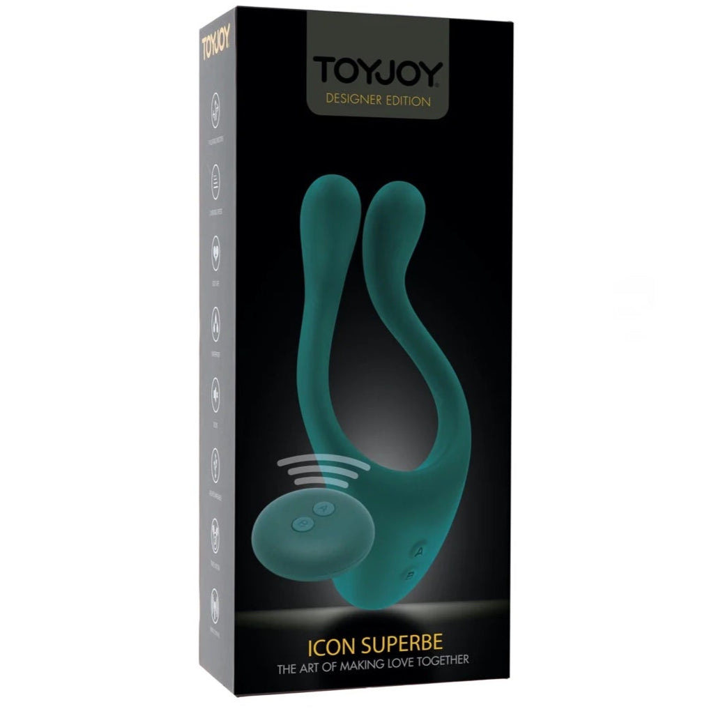DESIGNER EDITION Icon Superbe Remote Control Rechargeable Couples Massager
