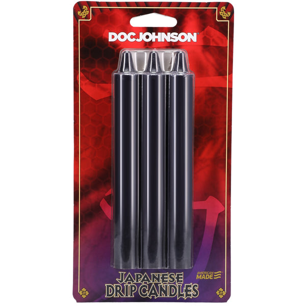 Japanese Drip Candles 3 Pack - Black