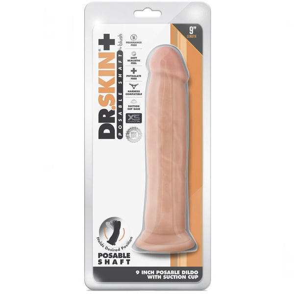 Dr. Skin Plus 9" Posable Thick Dildo