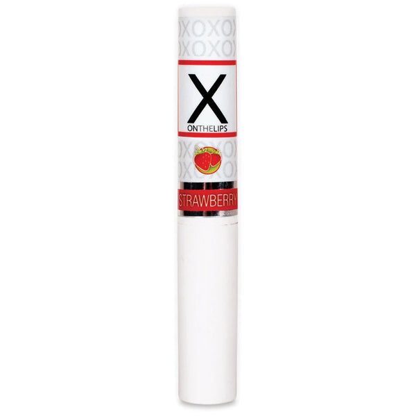 X On The Lips Sizzling Strawberry Buzzing Lip Balm with Pheromones - 2g