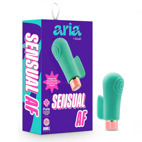 Aria Sensual AF Rumble Tech™ フィン付き充電式シリコンバイブレーター