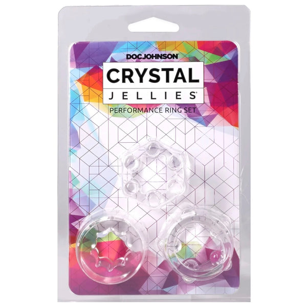 Crystal Jellies Performance Ring Set - Clear