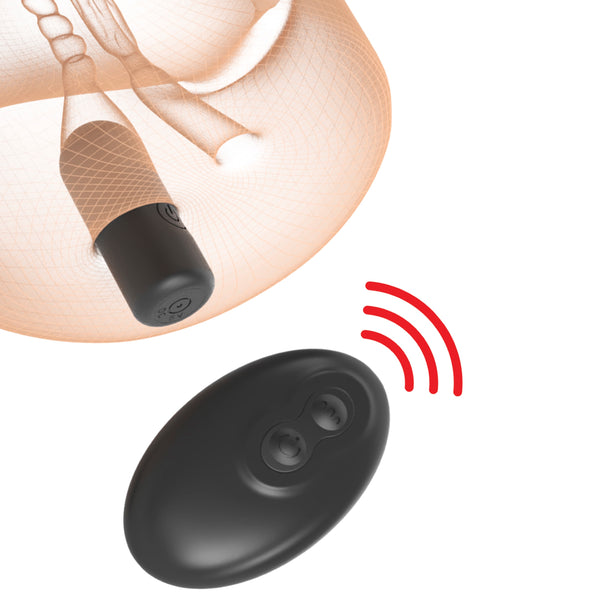 PDX Plus Double Pounder Vibrating Squeeze Stroker with Remote - Light