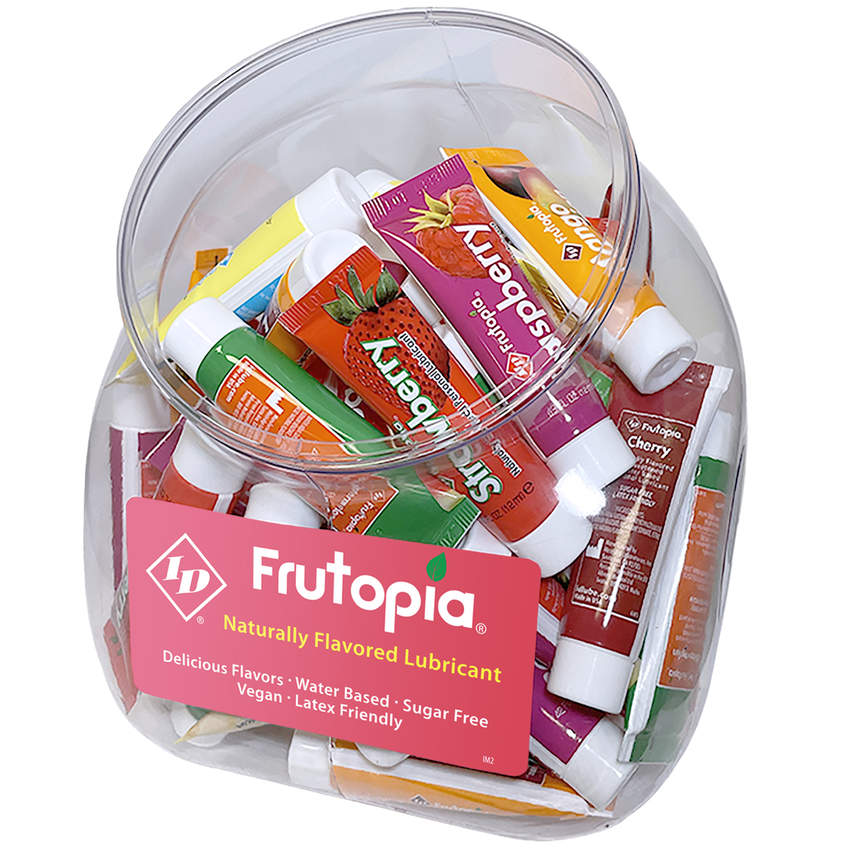 FRUTOPIA Assorted Natural Flavor Water-Based Lubricant 12ml Tube Jar - 72 Count