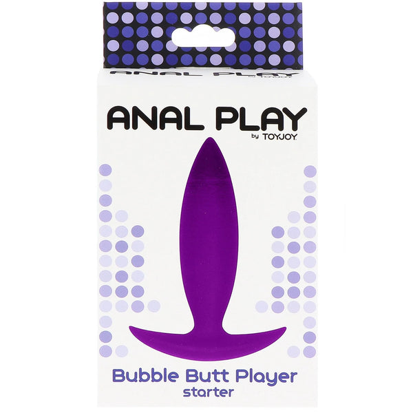 ANAL PLAY Bubble Butt Player Starter Silicone Plug - Purple