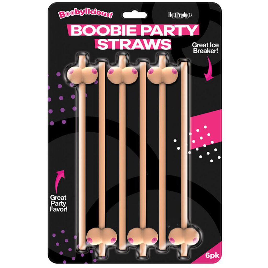 Boobie Party Straws - 6 Pack