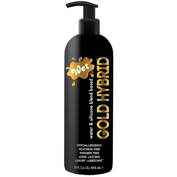 Gold Hybrid Silicone Water Blend Luxury Lubricant - 475ml
