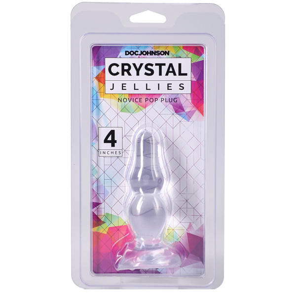 Crystal Jellies 4" Novice Pop Plug - Clear