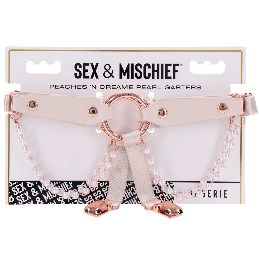 Sex & Mischief: Peaches 'n CreaMe Pearl Garters