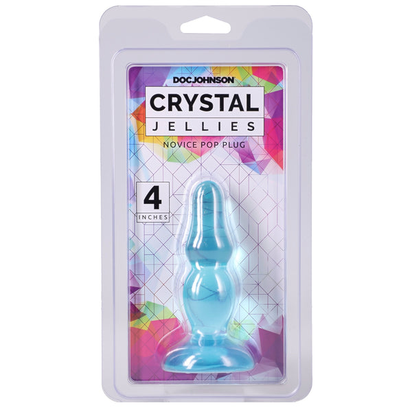Crystal Jellies 4" Novice Pop Plug - Teal