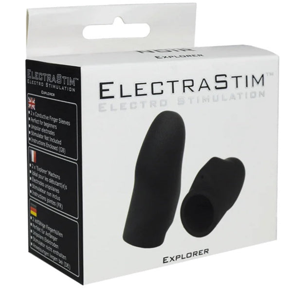 Noir Explorer Electro Silicone Finger Sleeves