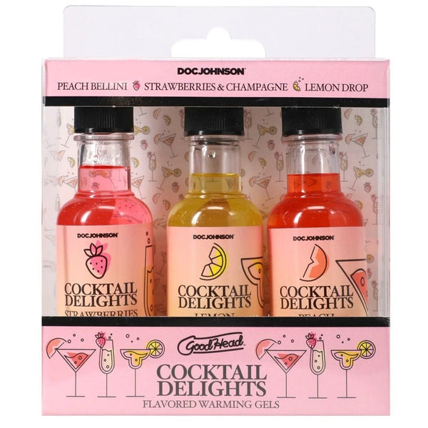 GoodHead Cocktail Delights Flavored Warming Gels - 3 Pack