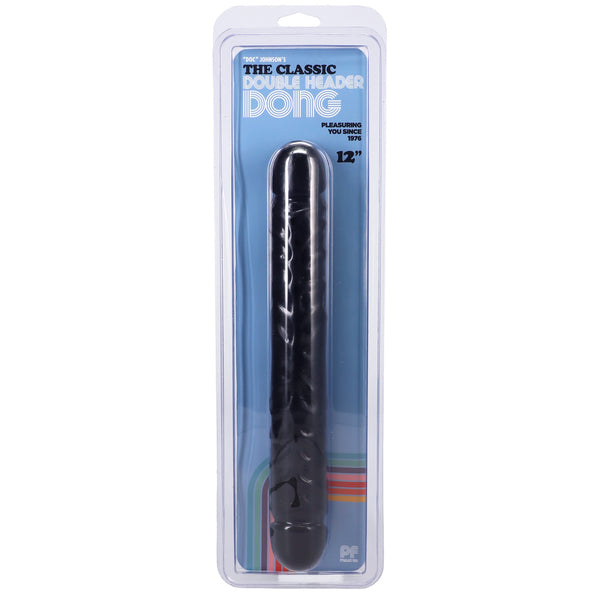 The Classic Jr. Veined Double Header Dong - 12" Black