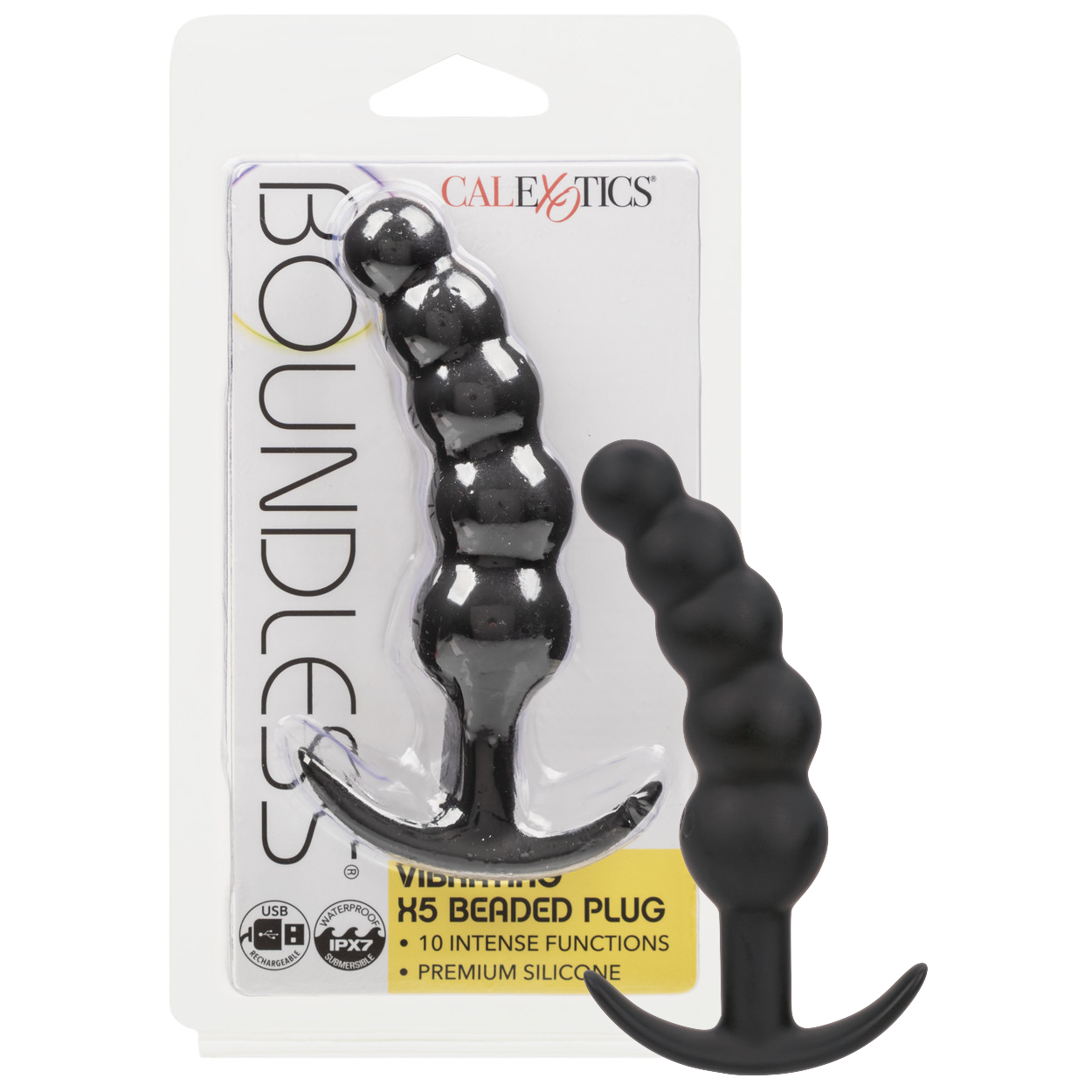 Boundless Rechargeable Vibrating X5 Beaded Plug