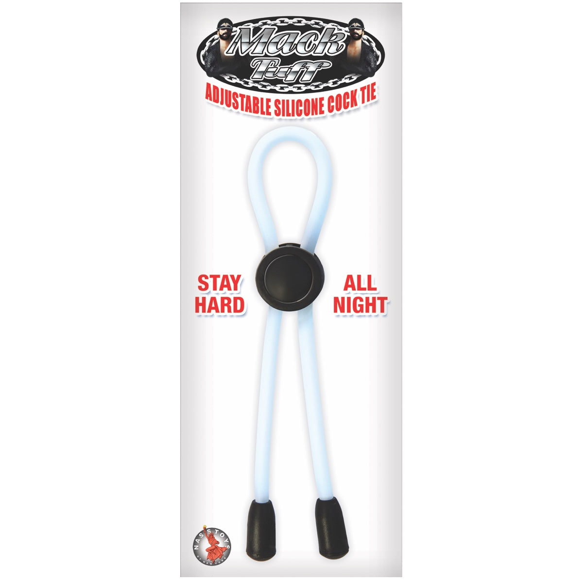 Mack Tuff Adjustable Silicone Cock Tie - Clear