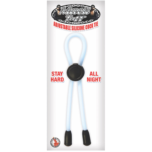 Mack Tuff Adjustable Silicone Cock Tie - Clear
