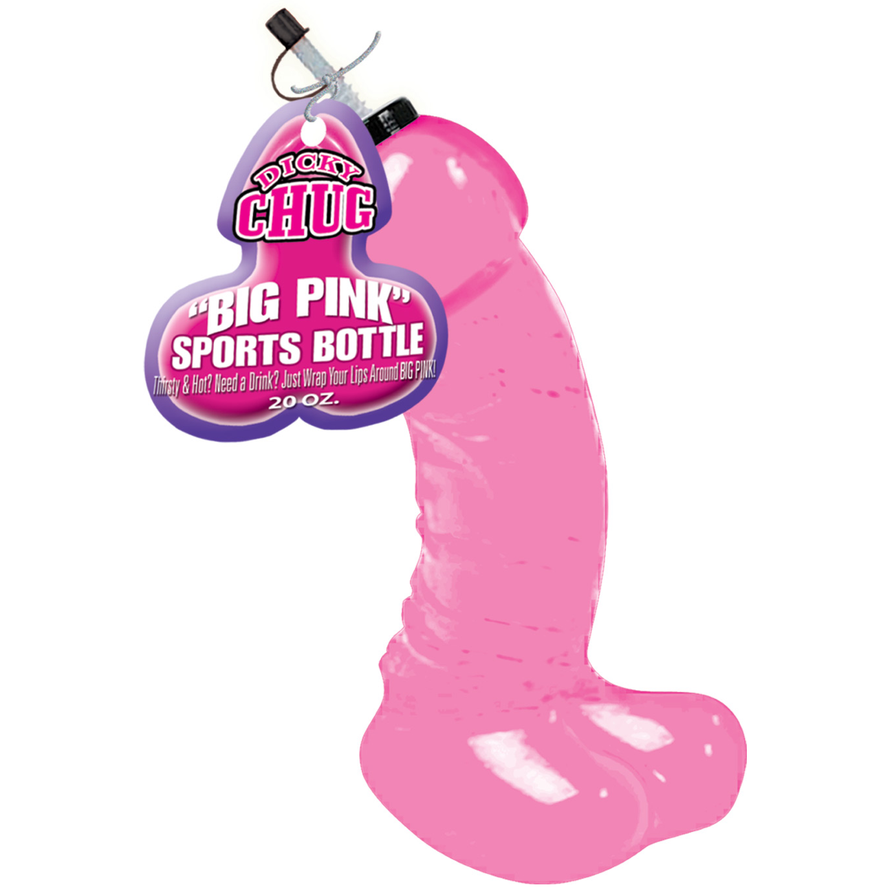 Dicky Chug Sports Bottle - Big Pink