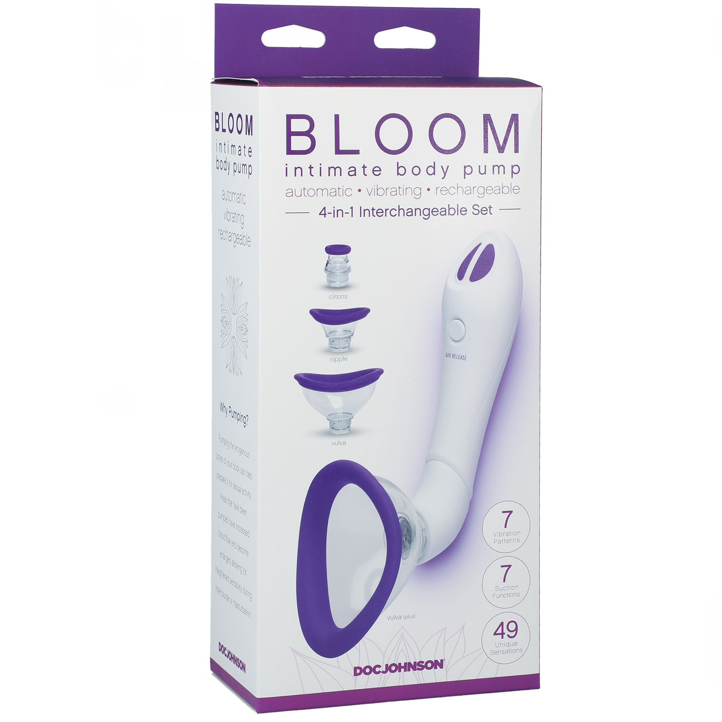 Bloom Intimate Body Pump - Purple