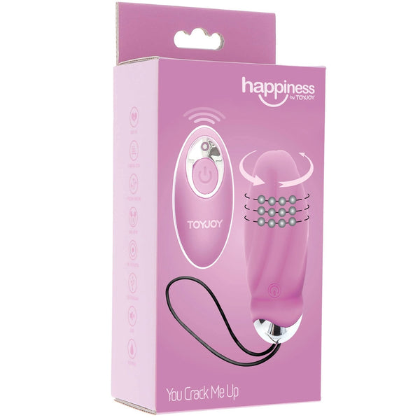 HAPPINESS You Crack Me Up Remote Control Rechargeable Vibrating Egg