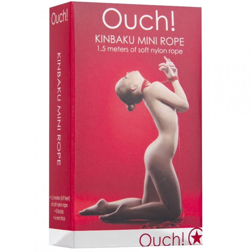 Ouch! Kinbaku Red Mini Rope - 1.5m