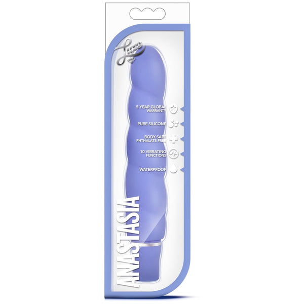 Luxe Anastasia Platinum-Cured Silicone Vibrator - Periwinkle