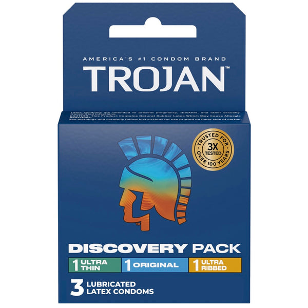 Discovery Pack Lubricated Condoms - 3 Pack