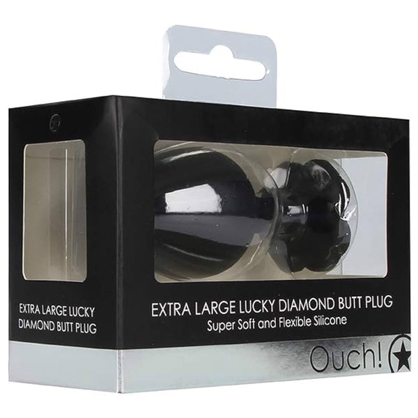 Ouch! Extra Large Lucky Diamond Silicone Butt Plug