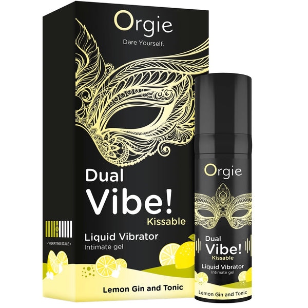 Dual Vibe! Kissable Liquid Vibrator - Lemon Gin & Tonic 15ml
