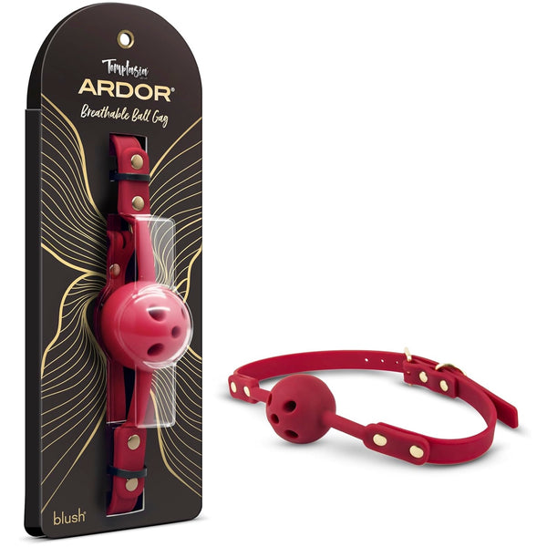 Temptasia Ardor Breathable Silicone Ball Gag - Red