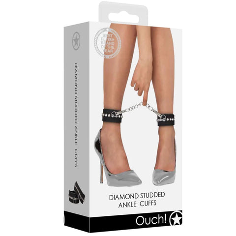 Ouch! Diamond Studded Ankle Cuffs