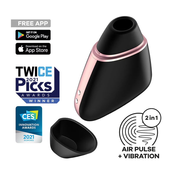 Love Triangle Connect App Air Pulse Stimulator + Vibration