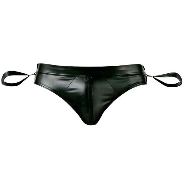 Svenjoyment Men's Open Back Jock Brief With Handcuffs (4 Sizes Available) - Extreme Toyz Singapore - https://extremetoyz.com.sg - Sex Toys and Lingerie Online Store - Bondage Gear / Vibrators / Electrosex Toys / Wireless Remote Control Vibes / Sexy Lingerie and Role Play / BDSM / Dungeon Furnitures / Dildos and Strap Ons  / Anal and Prostate Massagers / Anal Douche and Cleaning Aide / Delay Sprays and Gels / Lubricants and more...