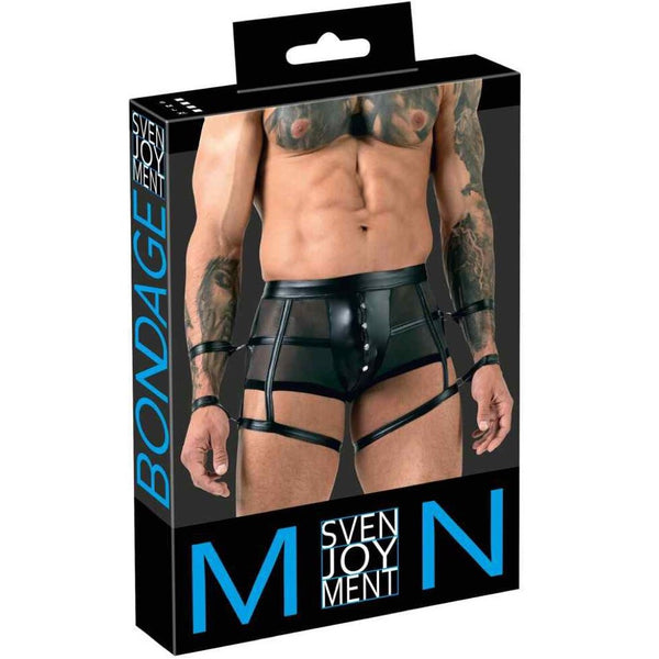 Svenjoyment Men's Pants With Arm Restraints (4 Sizes Available) - Extreme Toyz Singapore - https://extremetoyz.com.sg - Sex Toys and Lingerie Online Store - Bondage Gear / Vibrators / Electrosex Toys / Wireless Remote Control Vibes / Sexy Lingerie and Role Play / BDSM / Dungeon Furnitures / Dildos and Strap Ons  / Anal and Prostate Massagers / Anal Douche and Cleaning Aide / Delay Sprays and Gels / Lubricants and more...